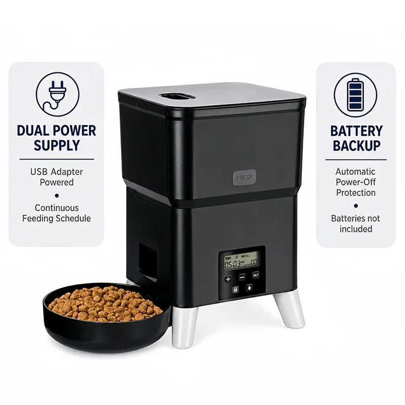 Smart Automatic Pet Feeder 2L 4 Meals Daily Scheduling Portion Control 0-40 Easy Clean Detachable Bowl For Cat And Dog Bowl