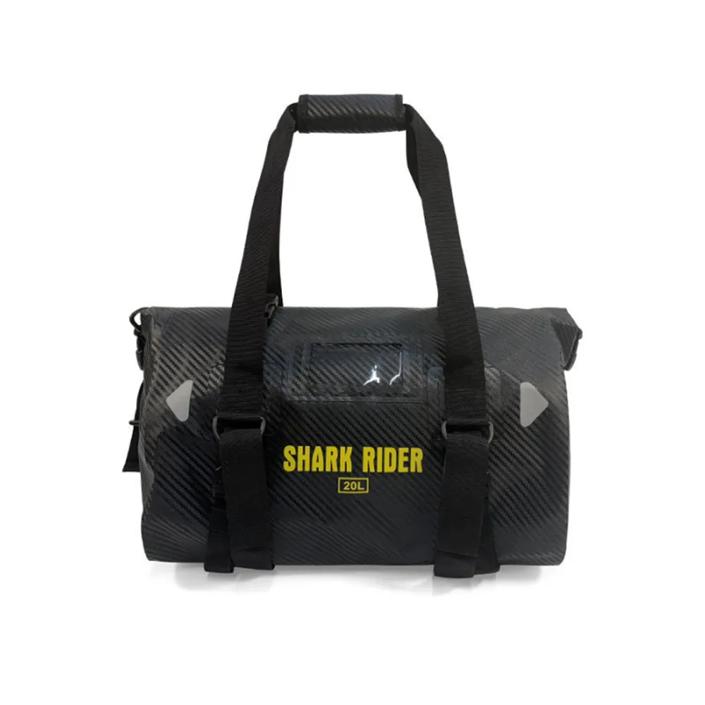 Motorcycle carbon fiber waterproof rear seat bag large capacity wear-resistant easy to clean universal bag