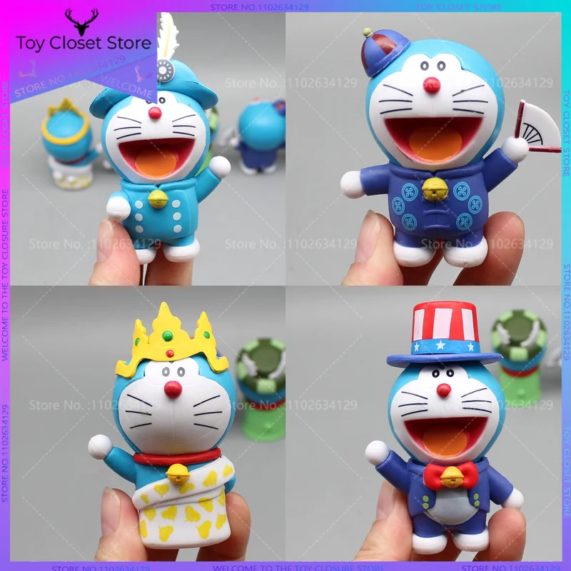 

Doraemon Travels Around The World Tinkling Cat Cos Dresses Countries All Over The World Anime Figure Collect Gifts