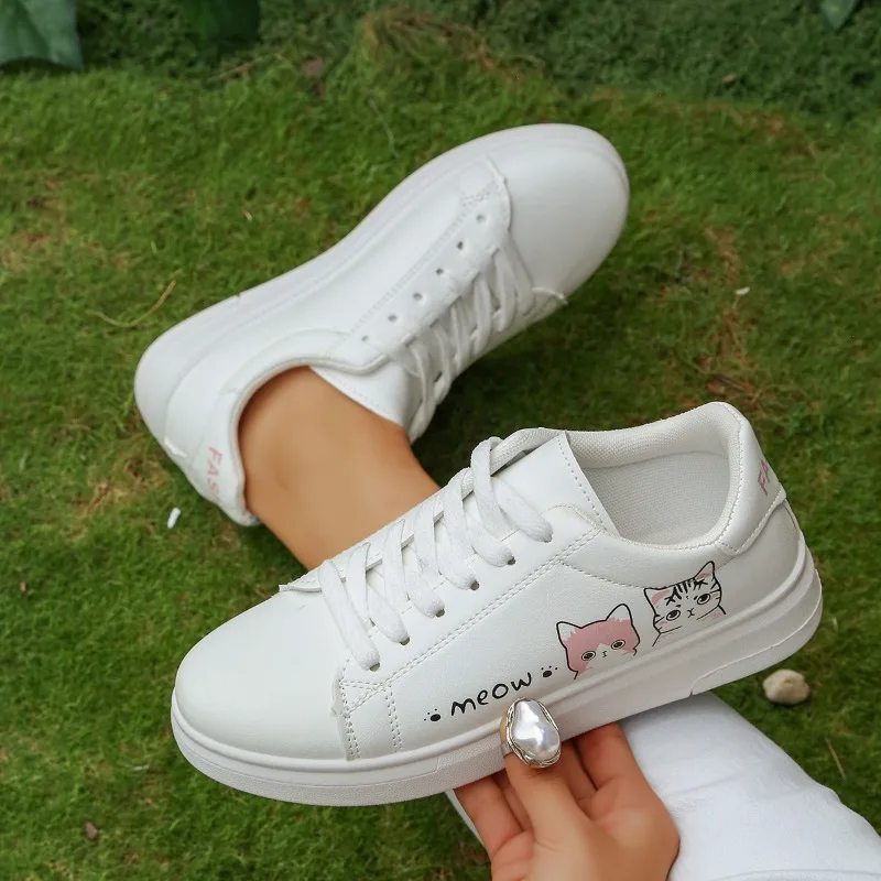Zapatillas de Mujer, Diseño de Gato a la Moda, Mocasines Casuales Sencillos, Novedad 2026, Zapatos de Mujer Sólidos, Cómodos y Ligeros, Zapatos Para Mujer