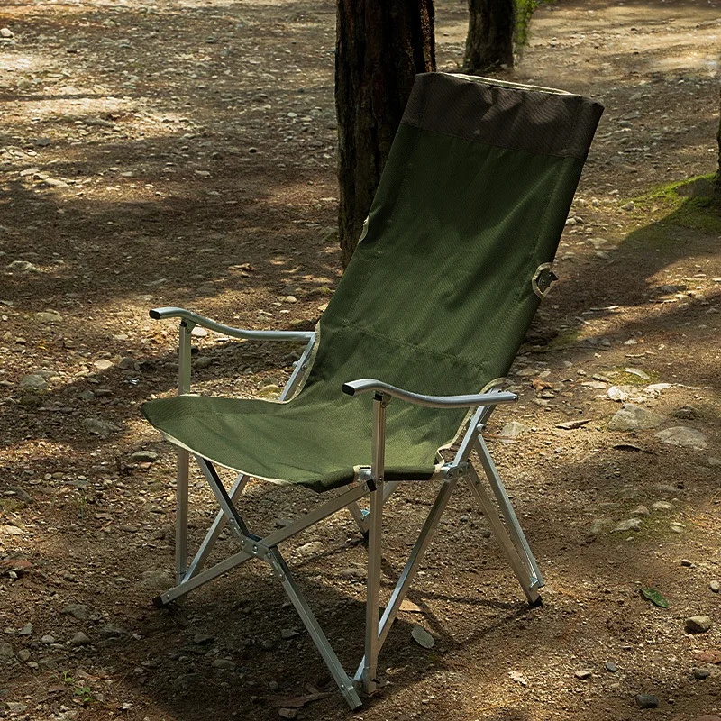 

Outdoor folding chair Portable aluminum alloy beach chair Travel fishing Camping folding Lunch break Back