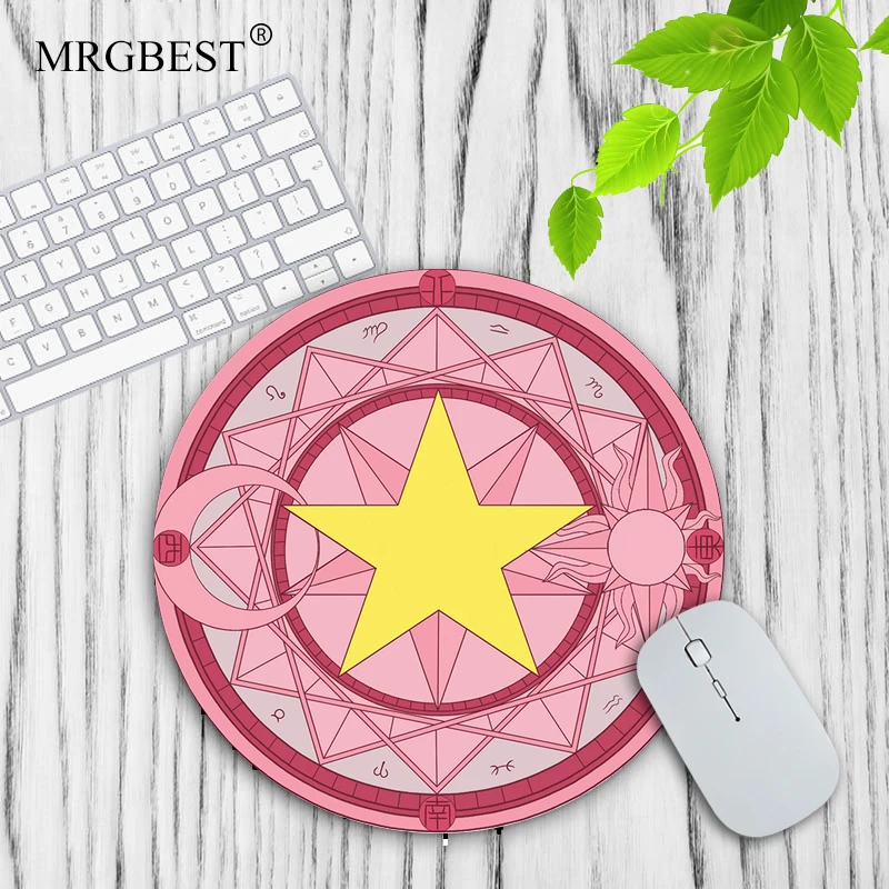 Cute Sakura's Magic Circle Mouse Mat Keyboard Mat Desk Accessories Mouse Carpet Mouse for Computer Kawaii Rug Memo Pad Mice