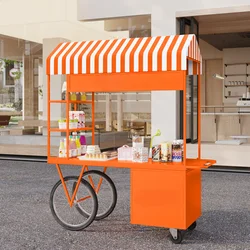 Float Market Booth Rack Sales Promotion Cart Pedestrian Street Outdoor Stall Trolley Night Market Mobile Snack Cart