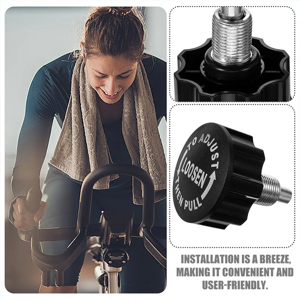 

Fitness Exercise Machine Part Plastic Pull Pin Knob for Stationary Bikes Easy Install Dynamic Workout Equipment Upgrade
