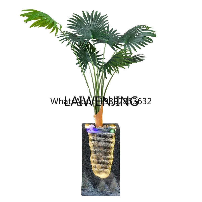 B1  light luxury circulating water making money ornament living room office feng shui scene decoration