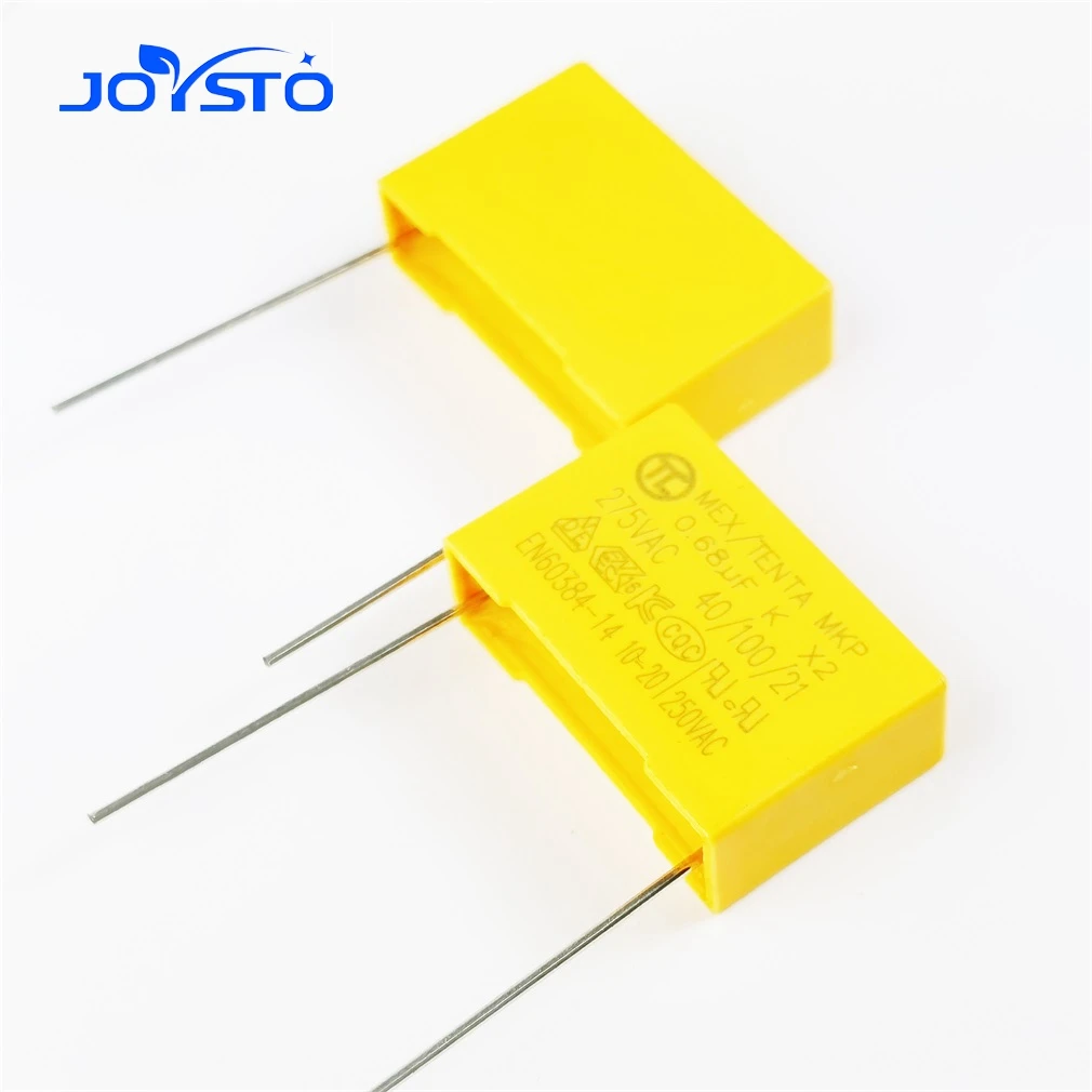 50PCS/LOT NEW Safety Capacitor X2 275V684K 275VAC 0.68UF 680NF Pin pitch 15MM 22.5MM Capacitor