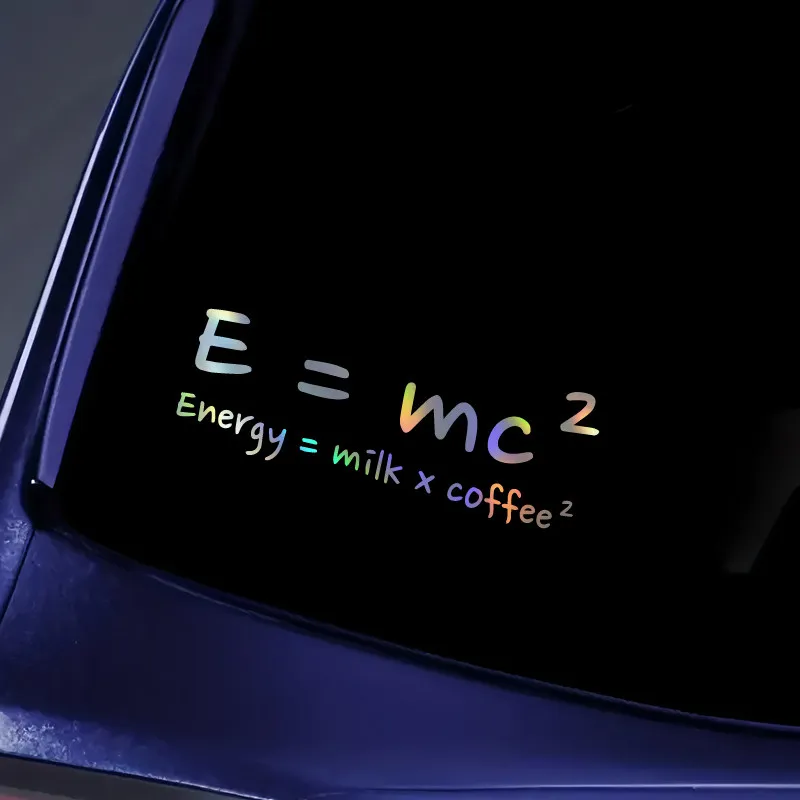 Creative E = Mc ² Car Decal Decorative Sticker - Humorous 