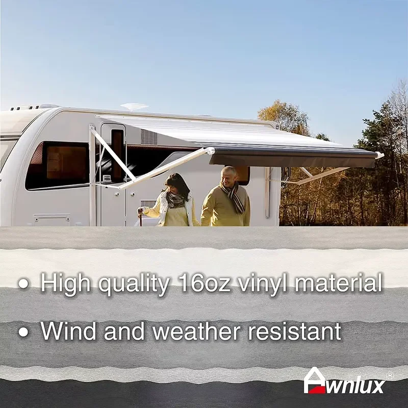 Motorized Control System for Awnlux W5700 RV Exterior Accessories Trailer and RV Side Mounted Awning view 6