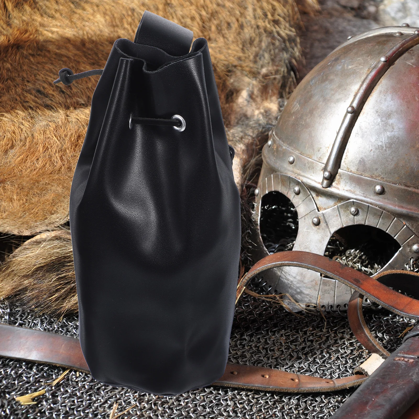 

Drawstring Waist Bag Pouch Medieval Accessories Retro Purse Renaissance Small Men's