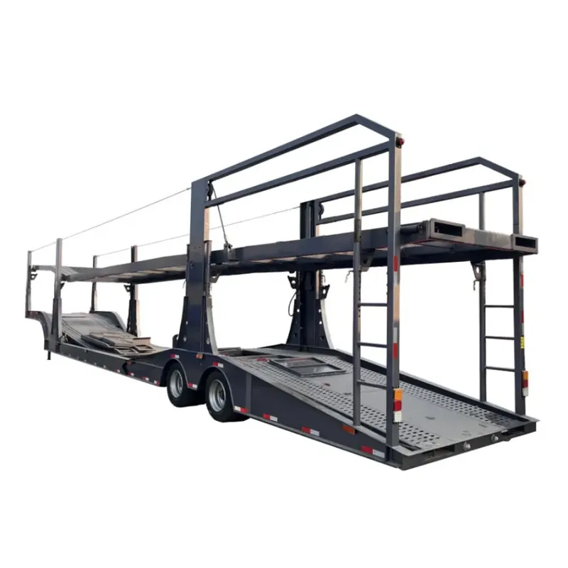 2-Axle Heavy Duty 6 Car Carrier Semi Trailer 16400*2450*2800mm Extra Durable Steel Design