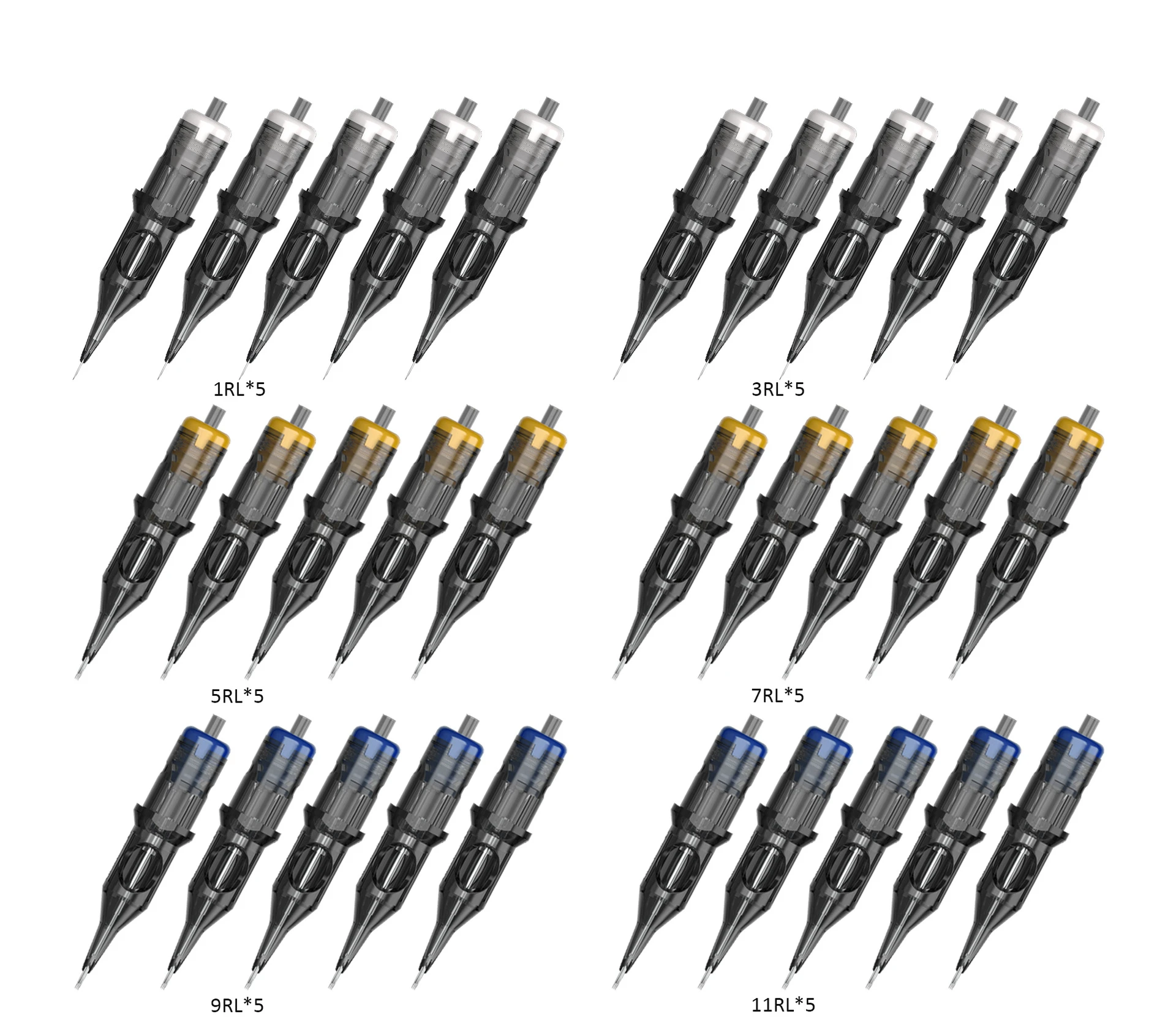 Tattoo integrated needle Tattoo ink cartridge Disposable tattoo needle Mada machine high elastic special needle 20 pcs