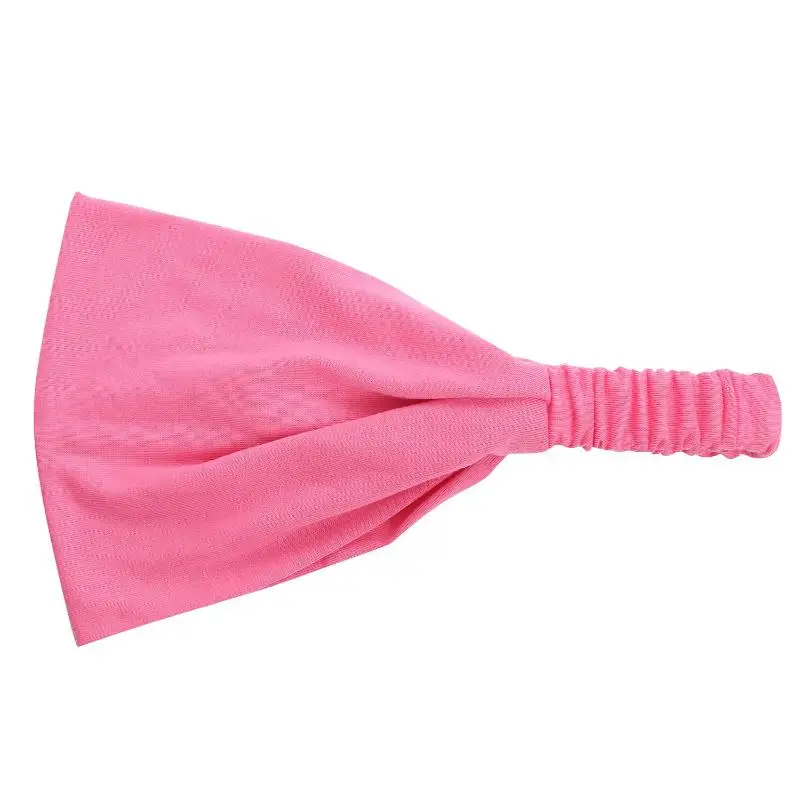 1 Stück Make-up Haarband für Frauen, Baumwoll-Stirnband, Turban, Einfarbig, Elastisches Haarband, Yoga-Haarband, 2-in-1-Bandana Haaraccessoire – Detail 12