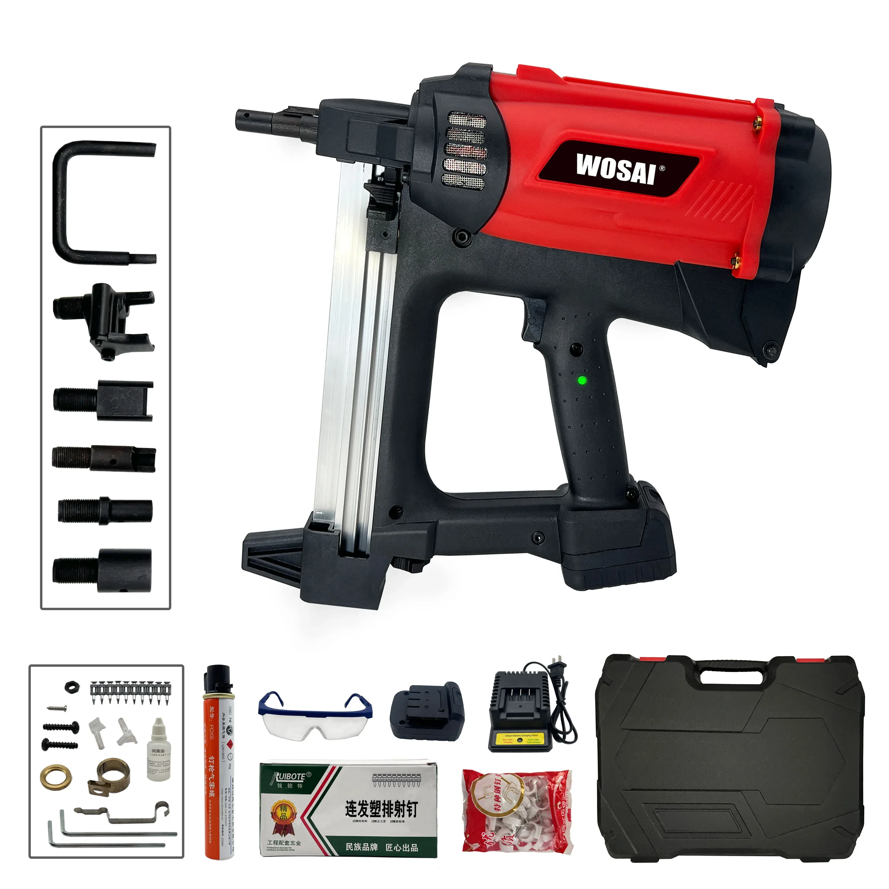 

New Arrival Custom 7.4V Electricity And Wood Working Ceiling Artifact Gas Gun Multipurpose Gas Nail Gun