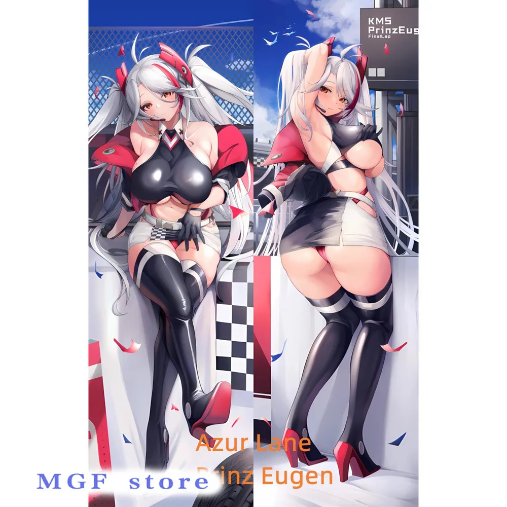 

Dakimakura Anime Pillow Case Azur Lane Prinz Eugen Double-Sided Print Of Life-Size Body Pillowcase Gifts Can Be Customized