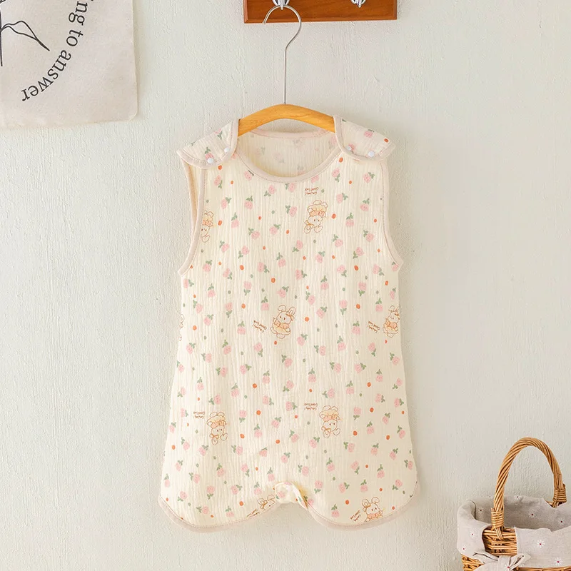 

1PCS baby sleeping bag Summer sleeveless soft breathable fluffy comfortable skin friendly