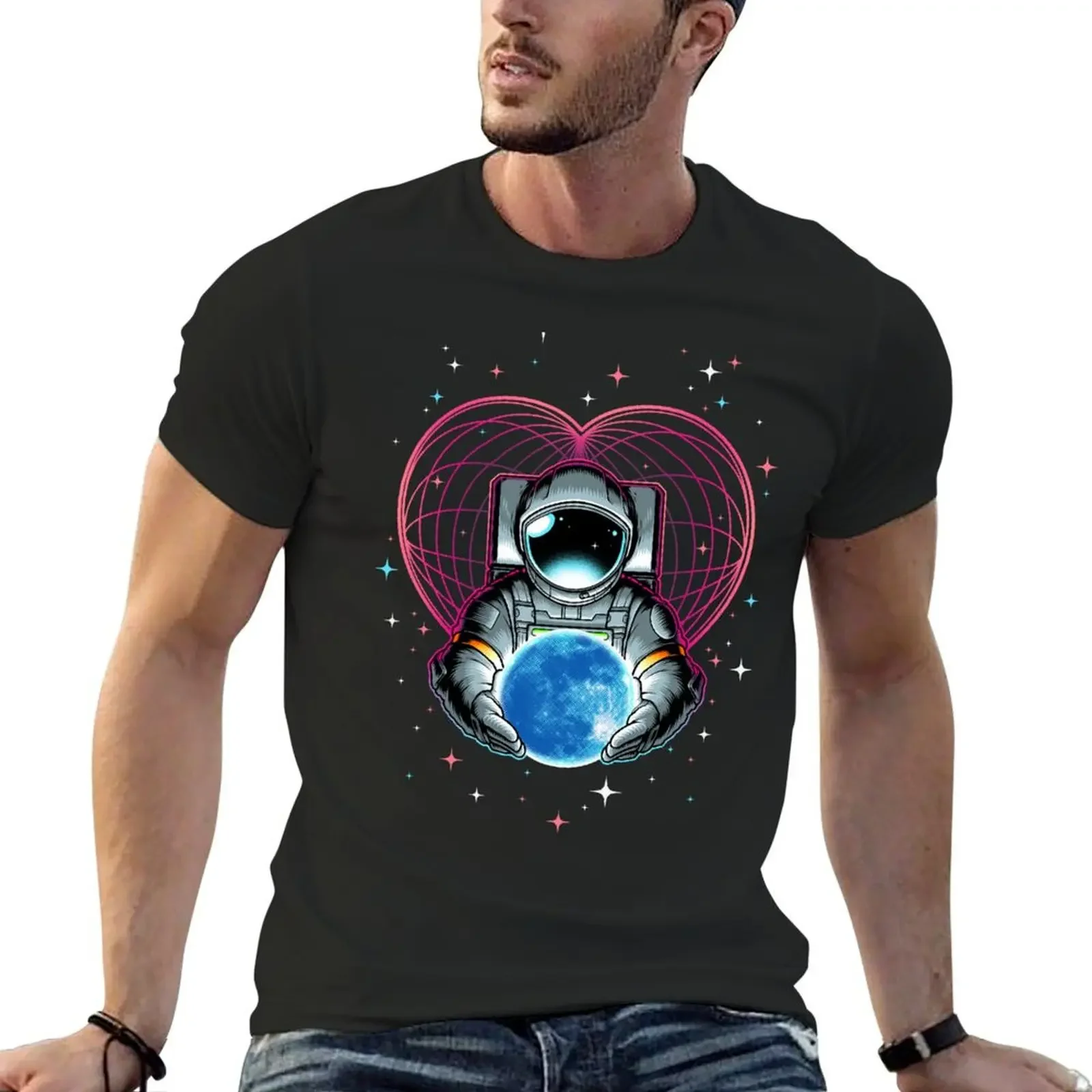 

LOVE YOU TO THE MOON AND BACK T-Shirt vintage anime shirt anime stuff aesthetic clothes men workout shirt