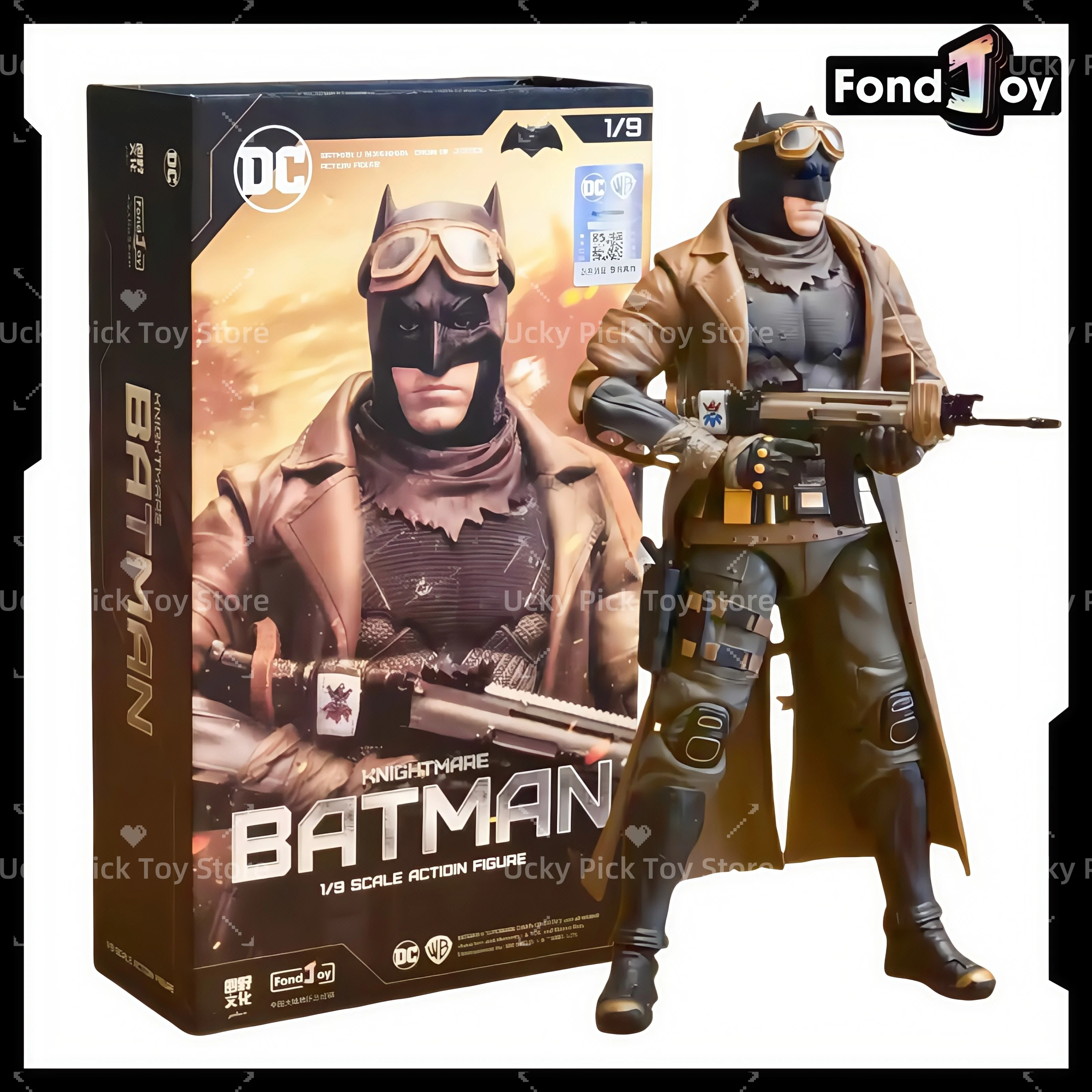 

Original Fondjoy 1/9 Knightmare Batman Figure Nightmare Desert Batman Figures Zack Snyder'S Comics The Dark Knight Customized