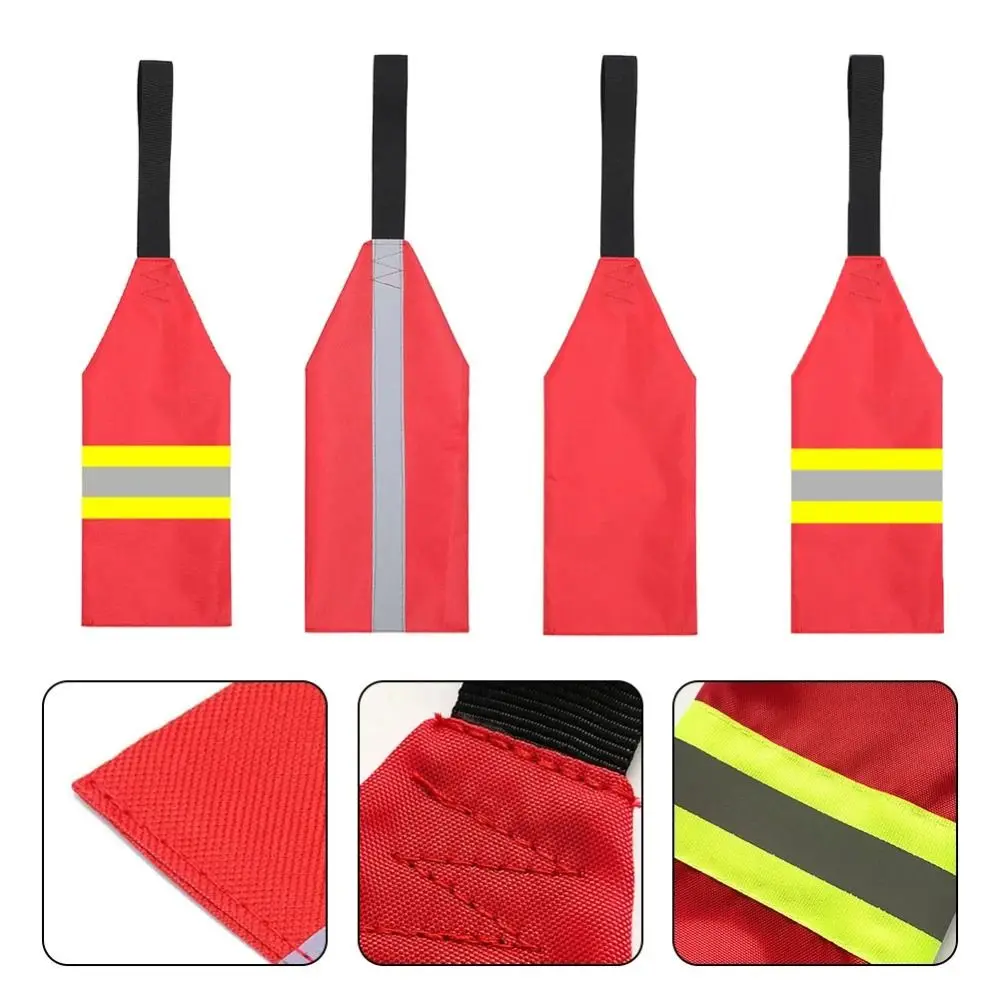 36*12cm Kayak Safety Flag 2024 3 Colors Towing Canoe Flag Canoes Paddle Boards Kayak Accessories