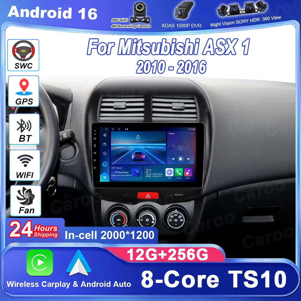 

Car Android GPS Navigation For Mitsubishi ASX 1 2010 2011 2012 2013 2014 2015 2016 Auto Radio Stereo Multimidia Player 2DIN DVD