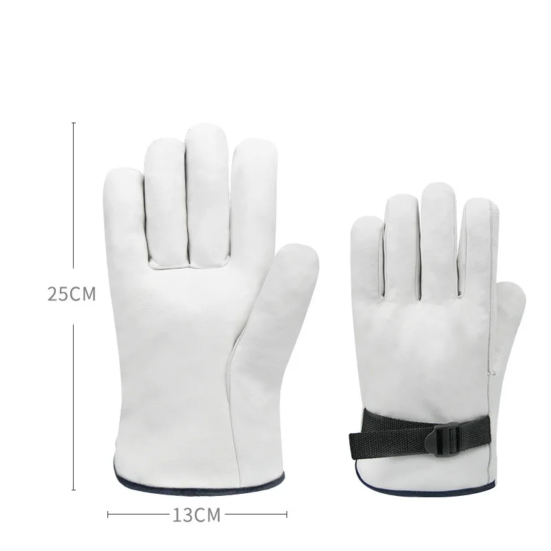 2025 Guanti di sicurezza isolanti elettrici in lattice puro di alta qualità 500 V con guanti in pelle di pecora