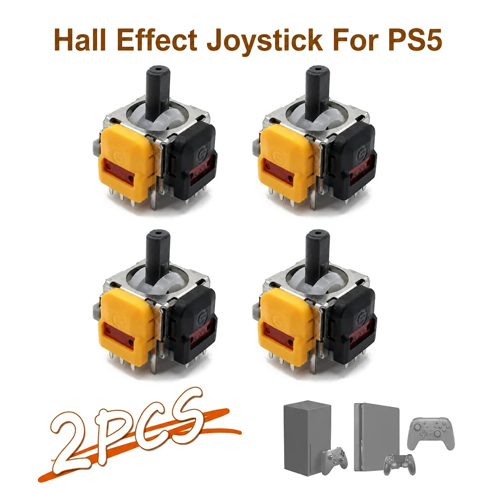 2 Stück Hall-Effekt-Joystick-Modul Controller Analoger Sensor Potentiometer für PS5/PS4/Xbox One/Switch Pro Reparaturteil Zubehör