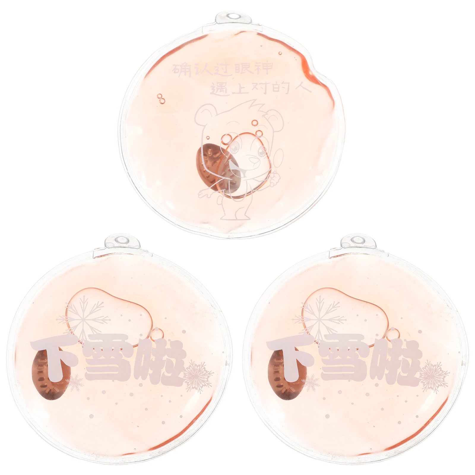 

3 Pcs Warmer Warm Fitting H bags Cartoon Reusable Gel Self heating Durable Warm fitting H bags Lasting Fast Small Lightweight
