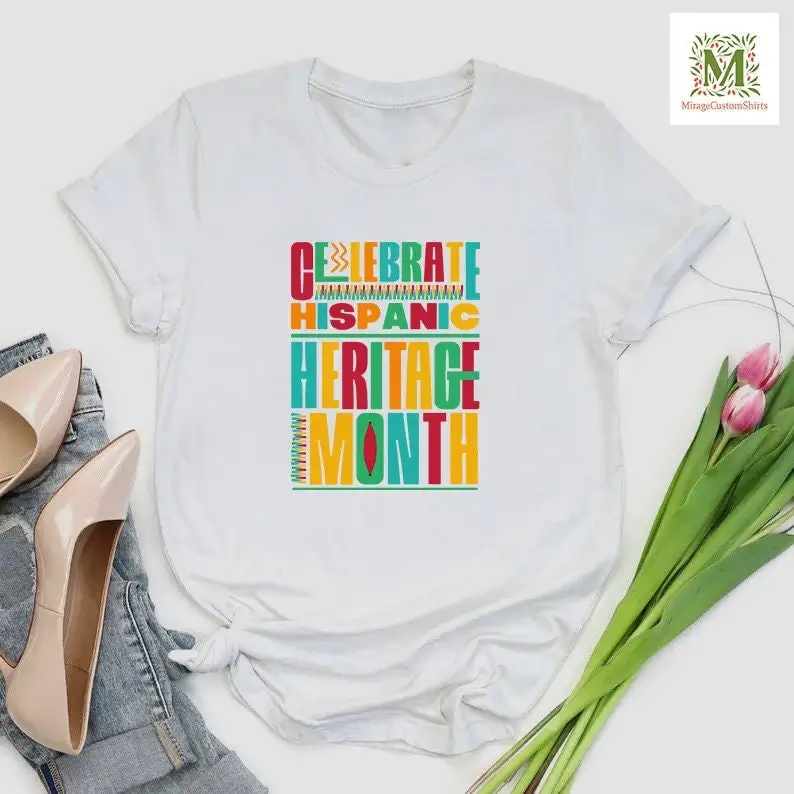 Hispanic T Shirt Heritage Month Latina Women Spanish Mexican Womens La Herencia Hispana