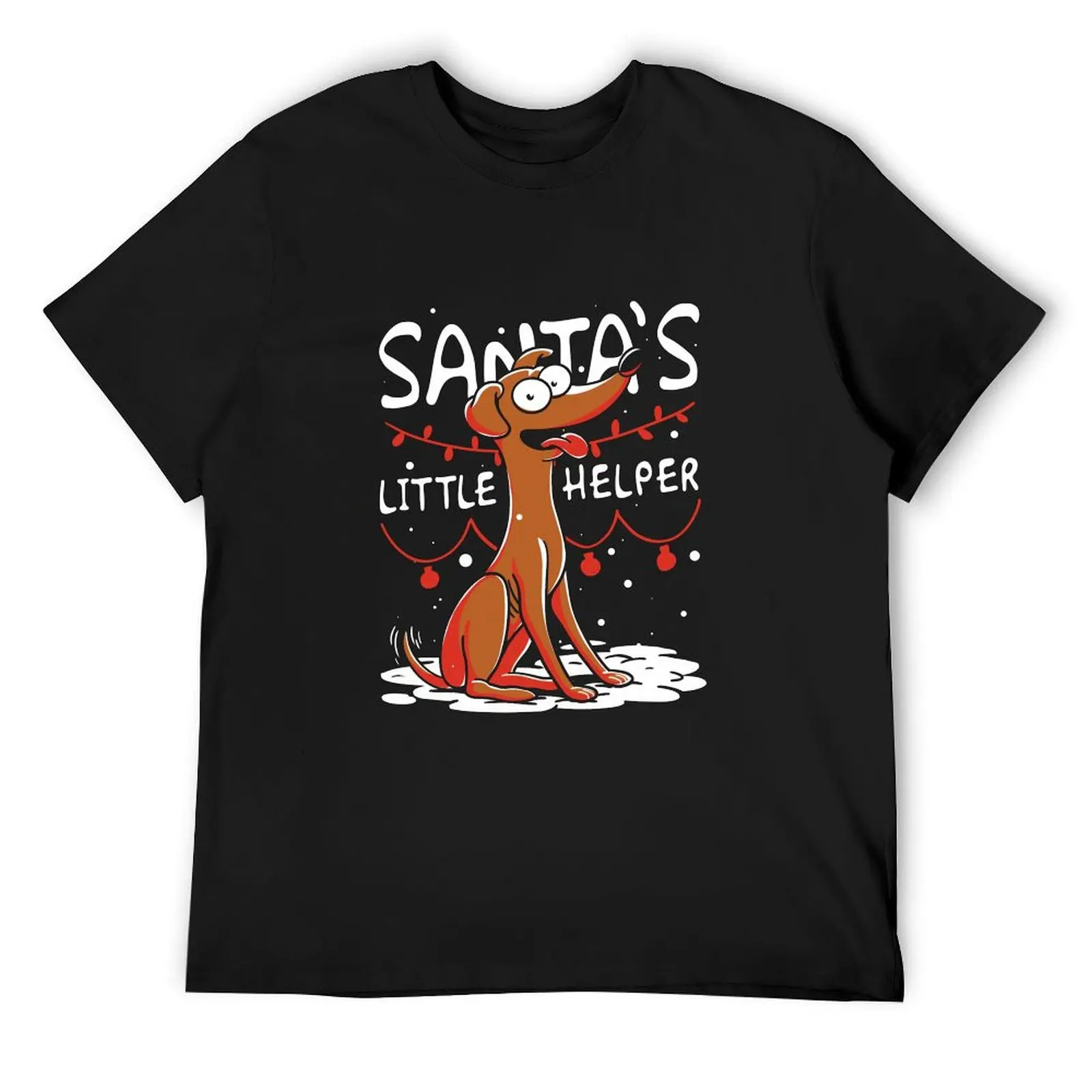 Santa's Little Helper T-Shirt graphic tee shirt vintage anime shirt shirts graphic tees Short sleeve tee men