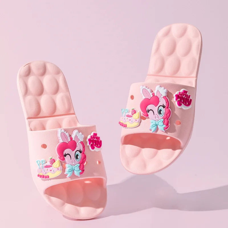 أحذية كاجوال للأطفال المفتوحة تو النعال إيفا الكرتون أحذية الصيف أحذية للفتيات لينة أسفل المضادة للانزلاق الأرجواني الوردي الأحذية حجم 36-43 #6