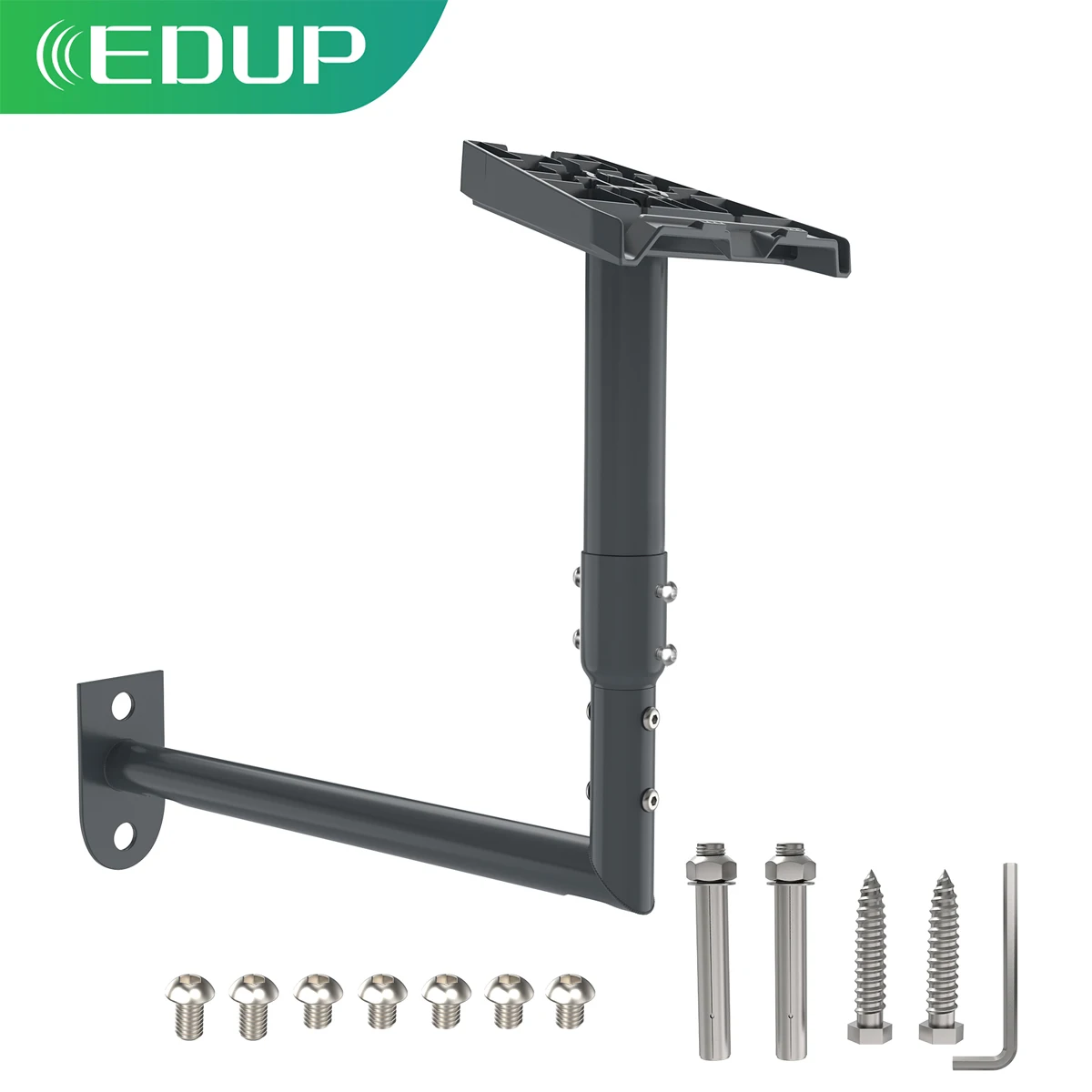 

EDUP SK0068 Starlink Gen 3 Mount 360° Adjustable V3 Starlink Wall Mount Starlink Mounting Kit with Starlink Gen 3 Pipe Adapter