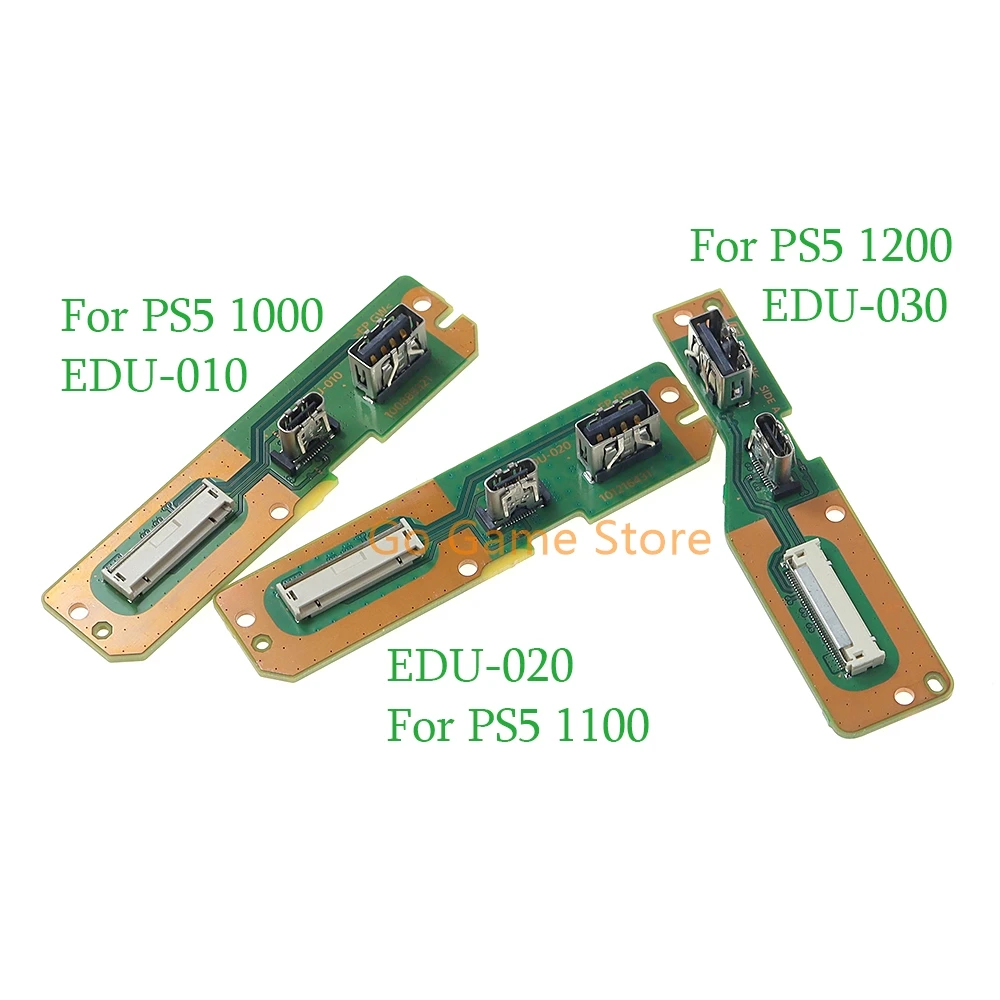6 uds para consola PS5 1000 1100 1200 con USB TYPE-C/A tablero lateral EDU-010 EDU-020 EDU-030 piezas de repuesto de reparación