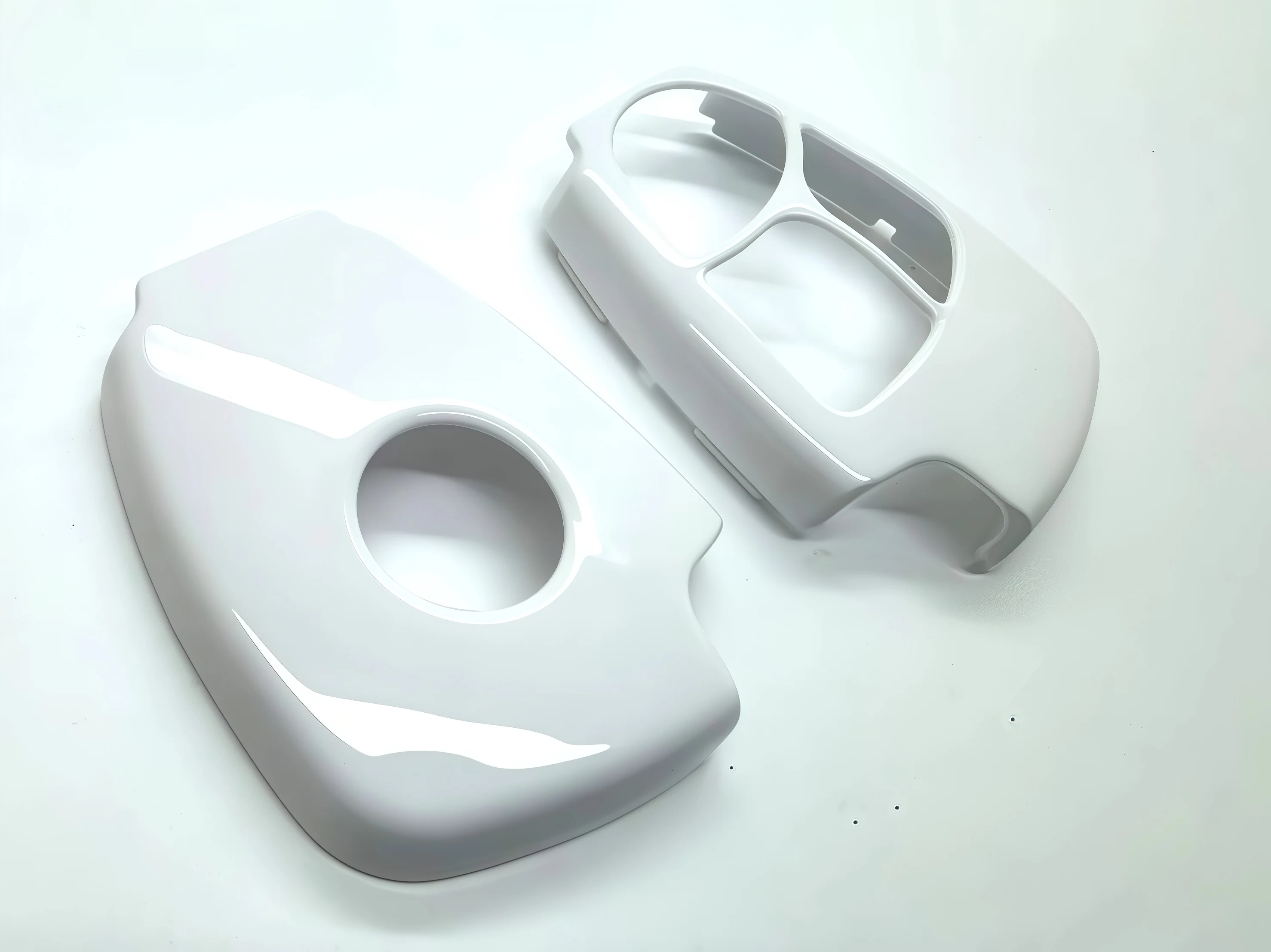 

2PC white gloss Hard Plastic Key Shell Car Key Case Fit For Mercedes Benz S B C E Class CLS SLK CLK W168 W202 W203 W208 W210