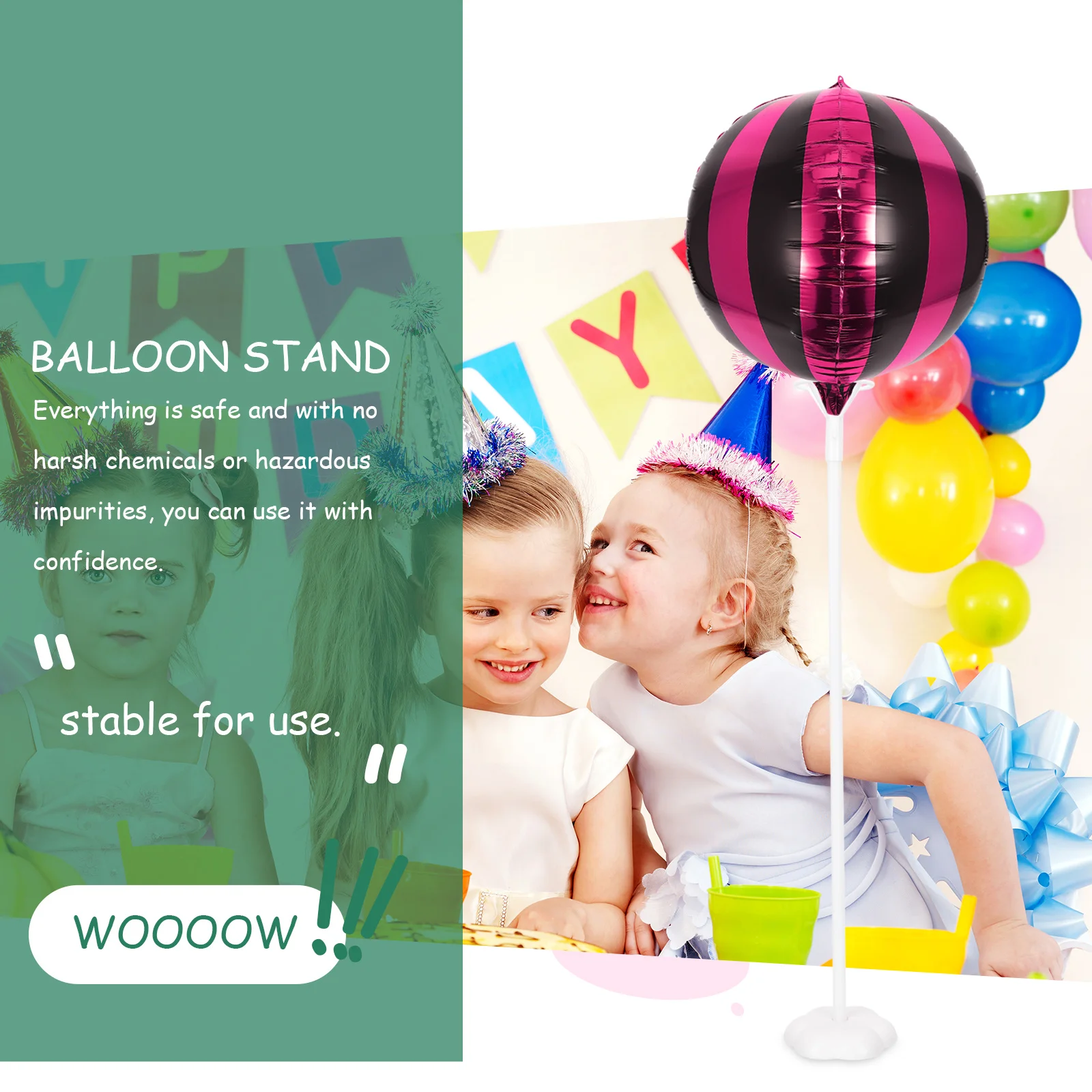 

10Sets Balloon Table Decor Balloon Stand Kit Reusable Easy Assemble for Party Wedding Birthday Centerpieces Decoration