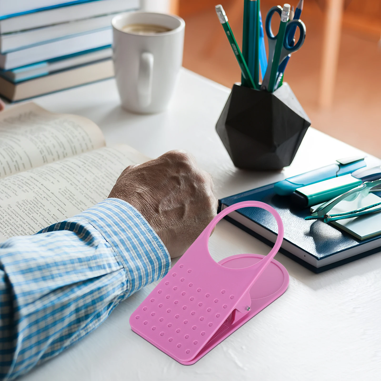 

3Pcs Cup Clip for Desk Portable Space-saving Drinking Mug Table Side Clip Clamp Table Side Organizer Bathroom Facility