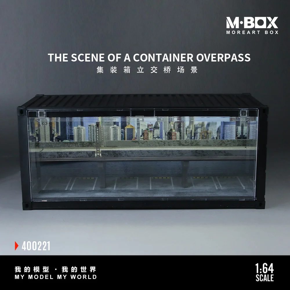 

*Pre-Order* MoreArt MBOX Container Overpass Parking Garage Scene, Lighting Diorama Model for Gift& Collection & Display