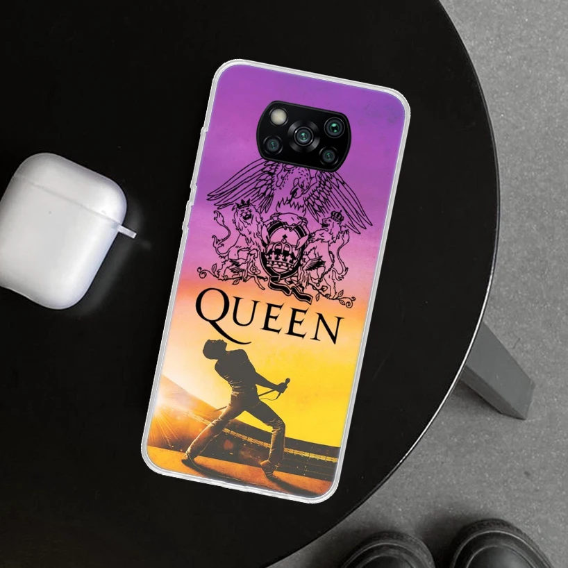 Rock Funky Freddie Mercury Queen Phone Case Cover for Xiaomi Poco X6 X5 X4 X3 Nfc X7 F6 Pro F5 F4 Gt F3 M5S M5 M4 M3 Art Print C