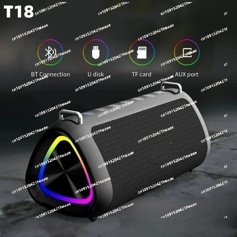 Suitable for T18 Blue-tooth Speaker 80W Output Power BT Speaker with Class D Amplifier Excellent Bass Performance Hi-fi K-Song