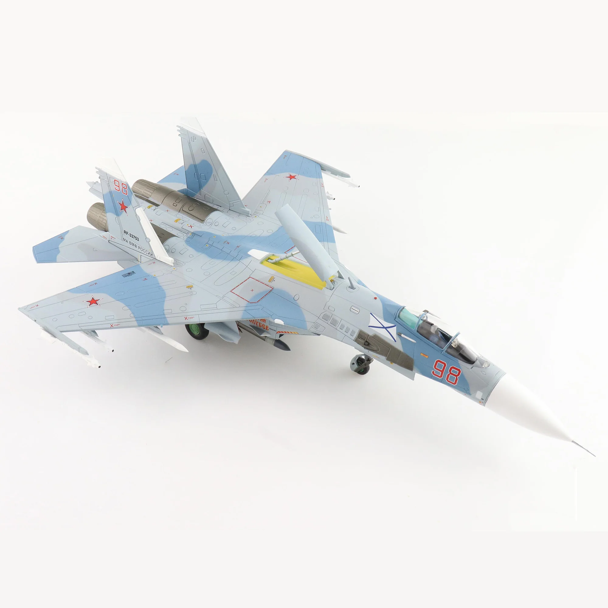 Die cast  Su-27P Fighter jet Alloy Plastic Model 1:72 Scale Toy Gift Collection Simulation Display Decoration Men's Gifts