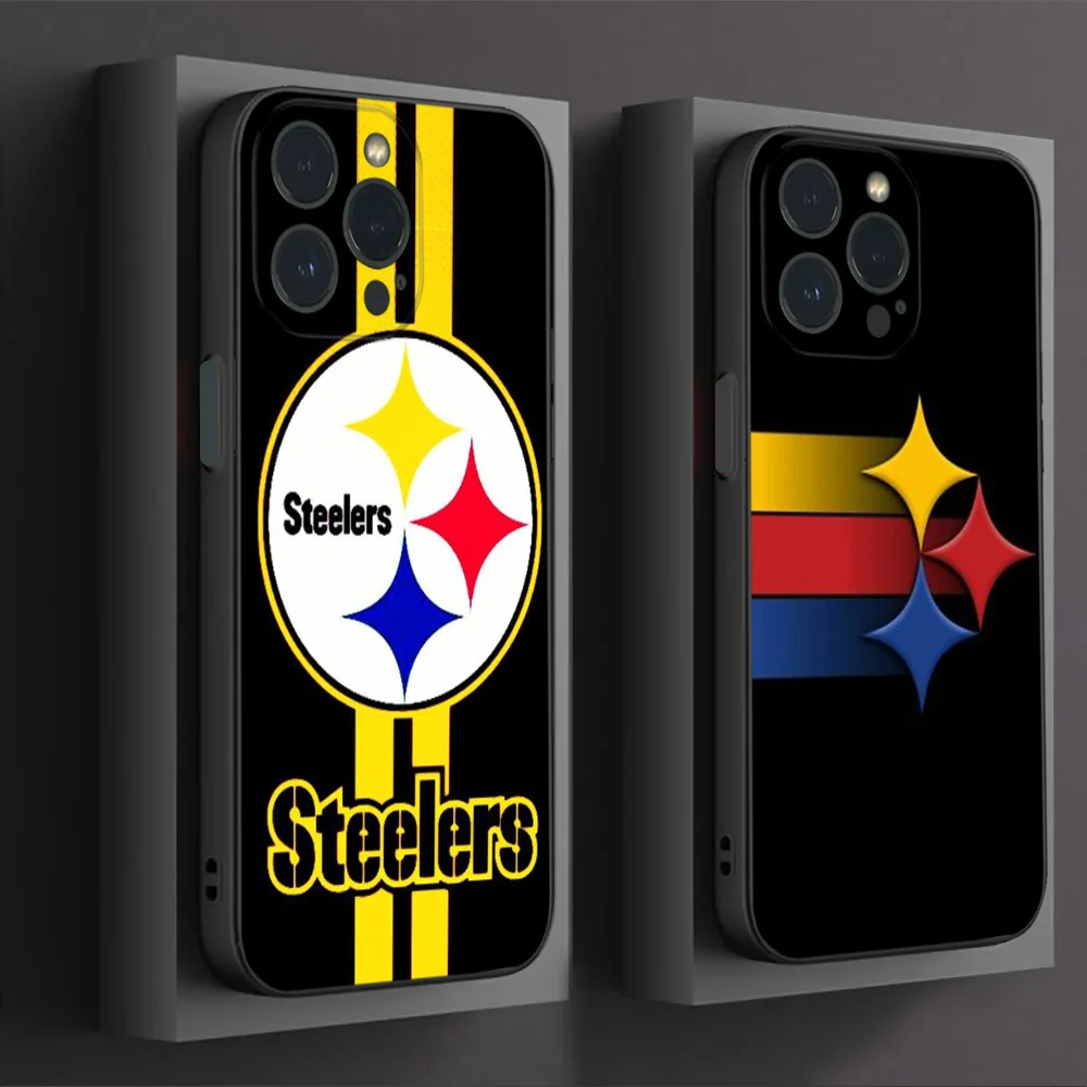 P-Pittsburgh S-Steelers Phone Case For IPhone16 15 14 13 12 Mini 11 Pro XS Max X XR SE5 6 7 8 Plus Soft Silicone Cover