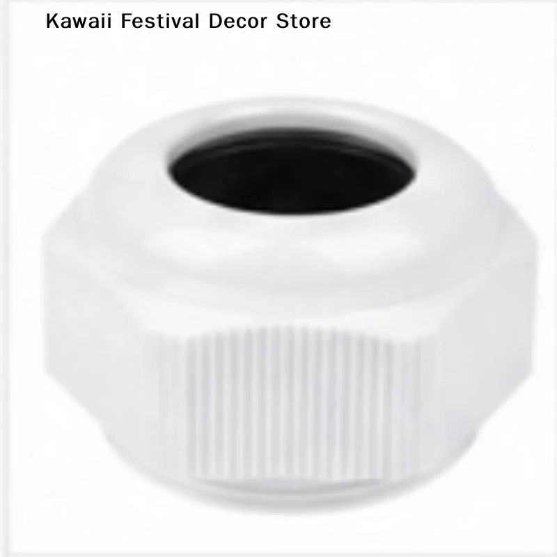 【K】10Pcs Waterproof Cable Gland Cable Entry IP68 PG7 For 3-6.5mm PG25 White Black Nylon Plastic Connector