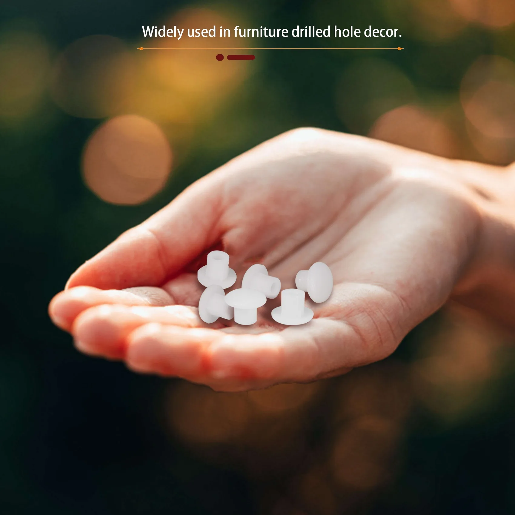 Продажи! 100 шт. Декор для домашней мебели 5 мм, белая пластиковая крышка для сверления отверстий
