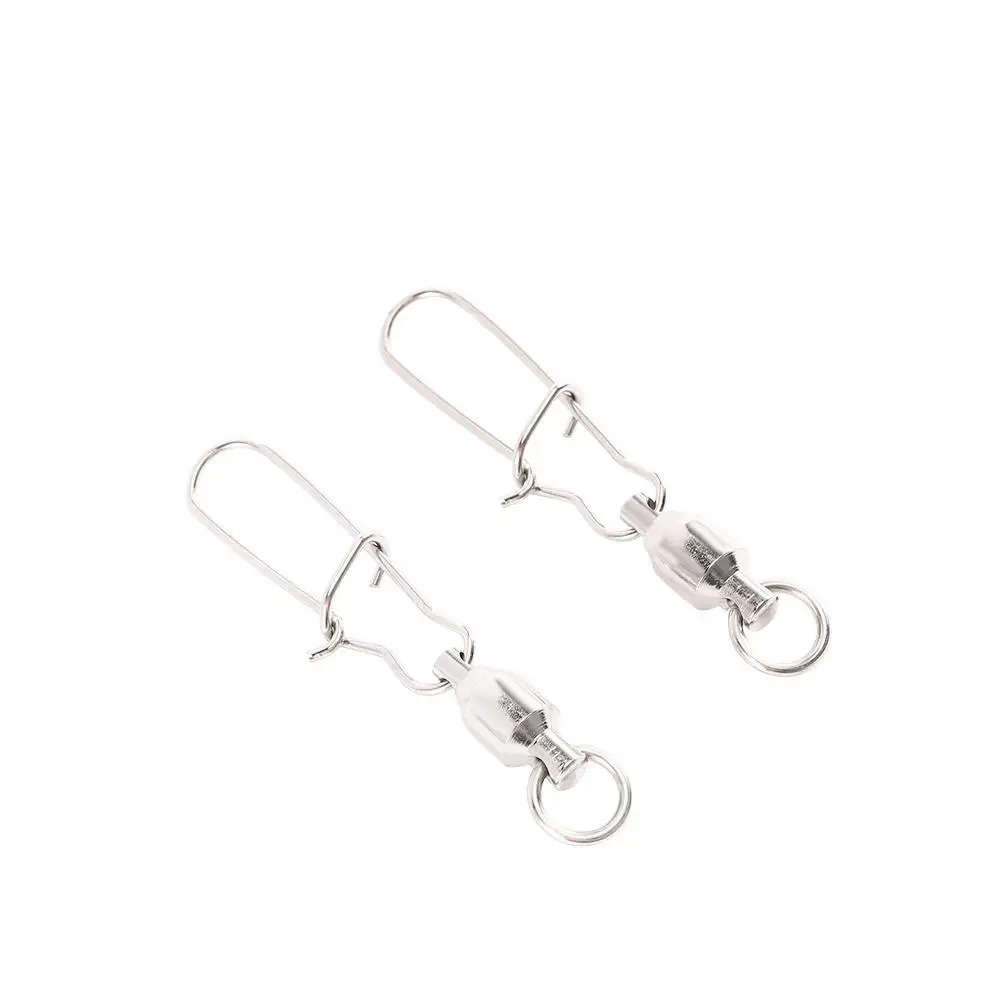 Rolling Swivel Link Fishing Accessories Corrosion Resistant Fishing Swivels Fishing Line Connector Ball Bearing Interlock Snap