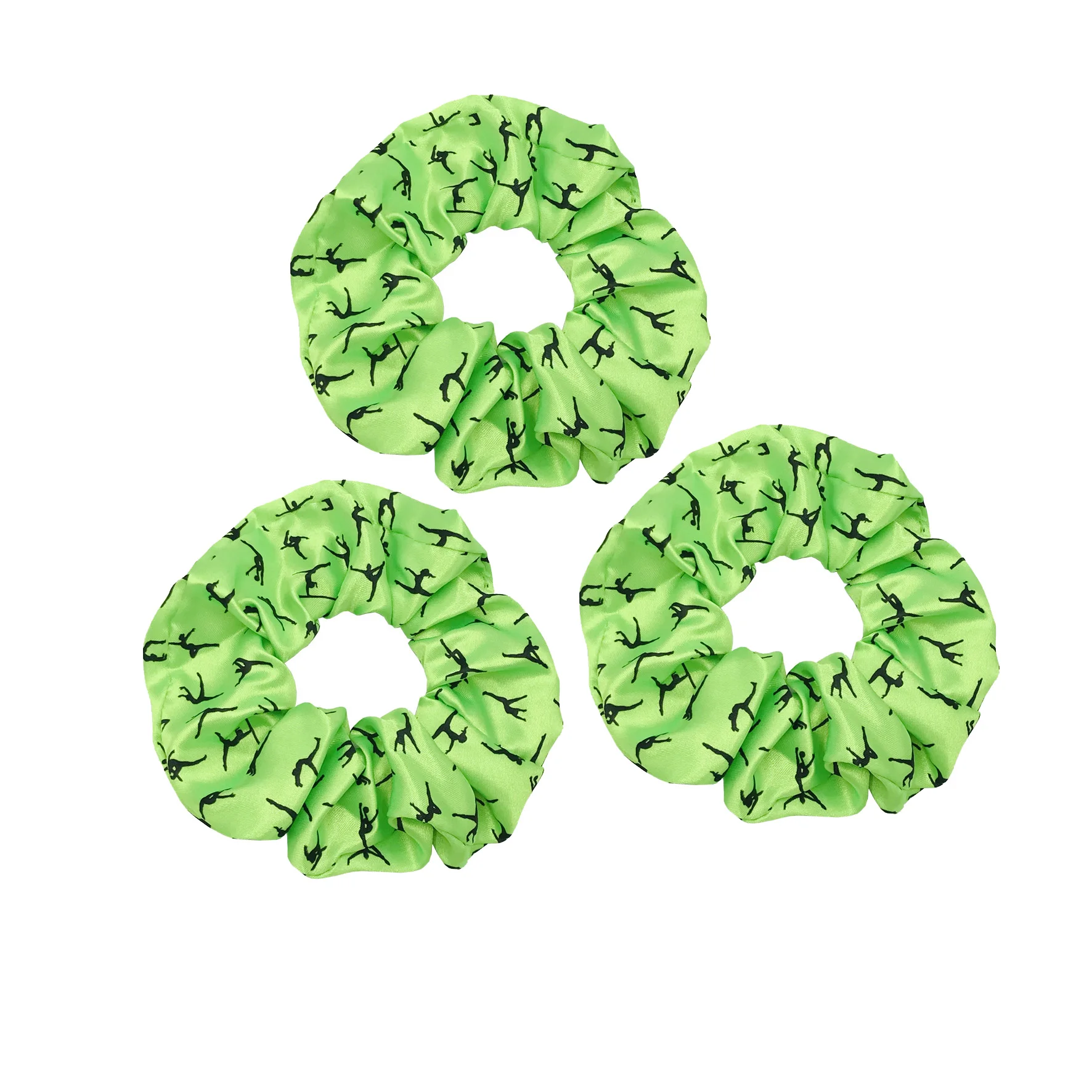 5 Stücke/20 Stücke Gymnastik Tanz Druck Scrunchies Haargummi Hohe Elastizität Elastisches Haarband Pferdeschwanzhalter Frauen Haarschmuck – Detail 22