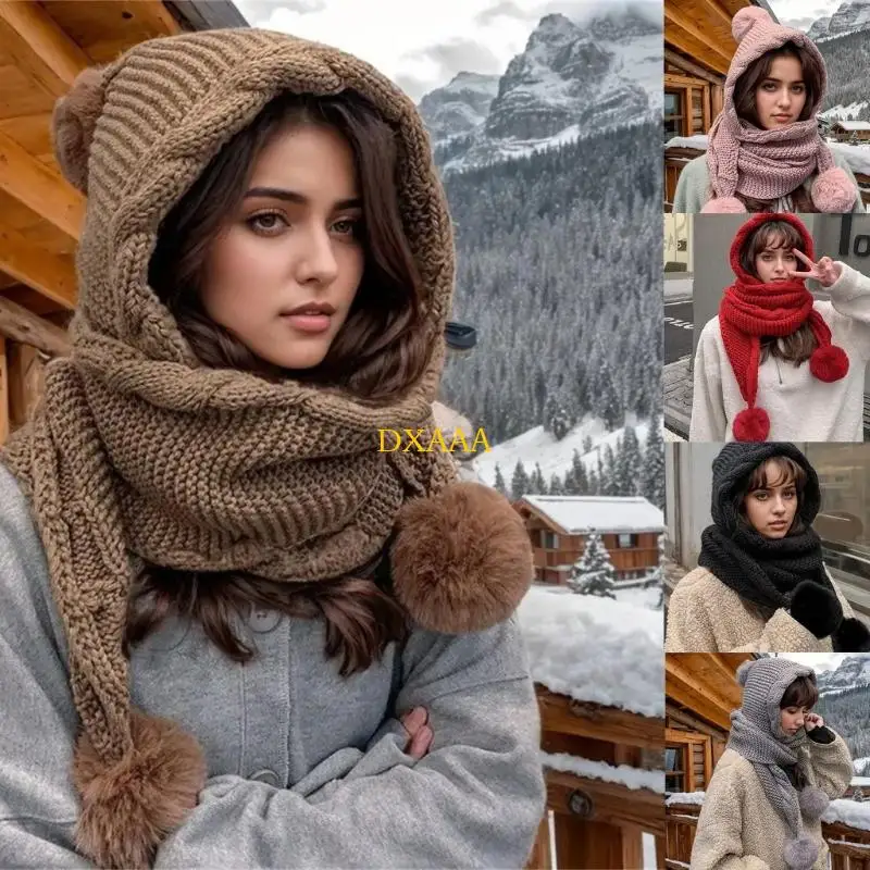 قبعة عازلة سميكة للجنسين من DXAA مع حزام للرقبة للطقس البارد والشتاء والرياضات الثلجية #1