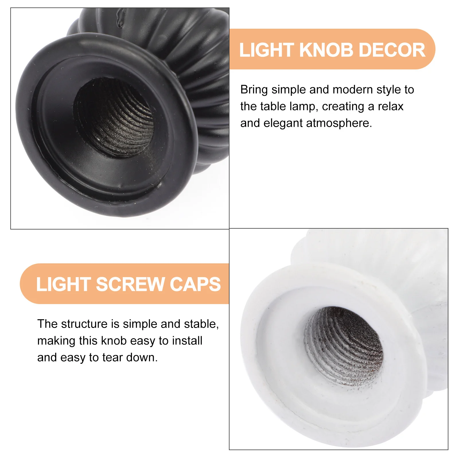 

12Pcs Electroplated Lamp Finials Aluminum Alloy Durable Knobs Stylish Lighting Parts for Floor Decor