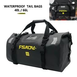 For Yamaha For BMW Motorcycle Bag Waterproof PVC Tail Bags Reflective Tail Duffle Bag Saddle Dry Luggage Outdoor Bag