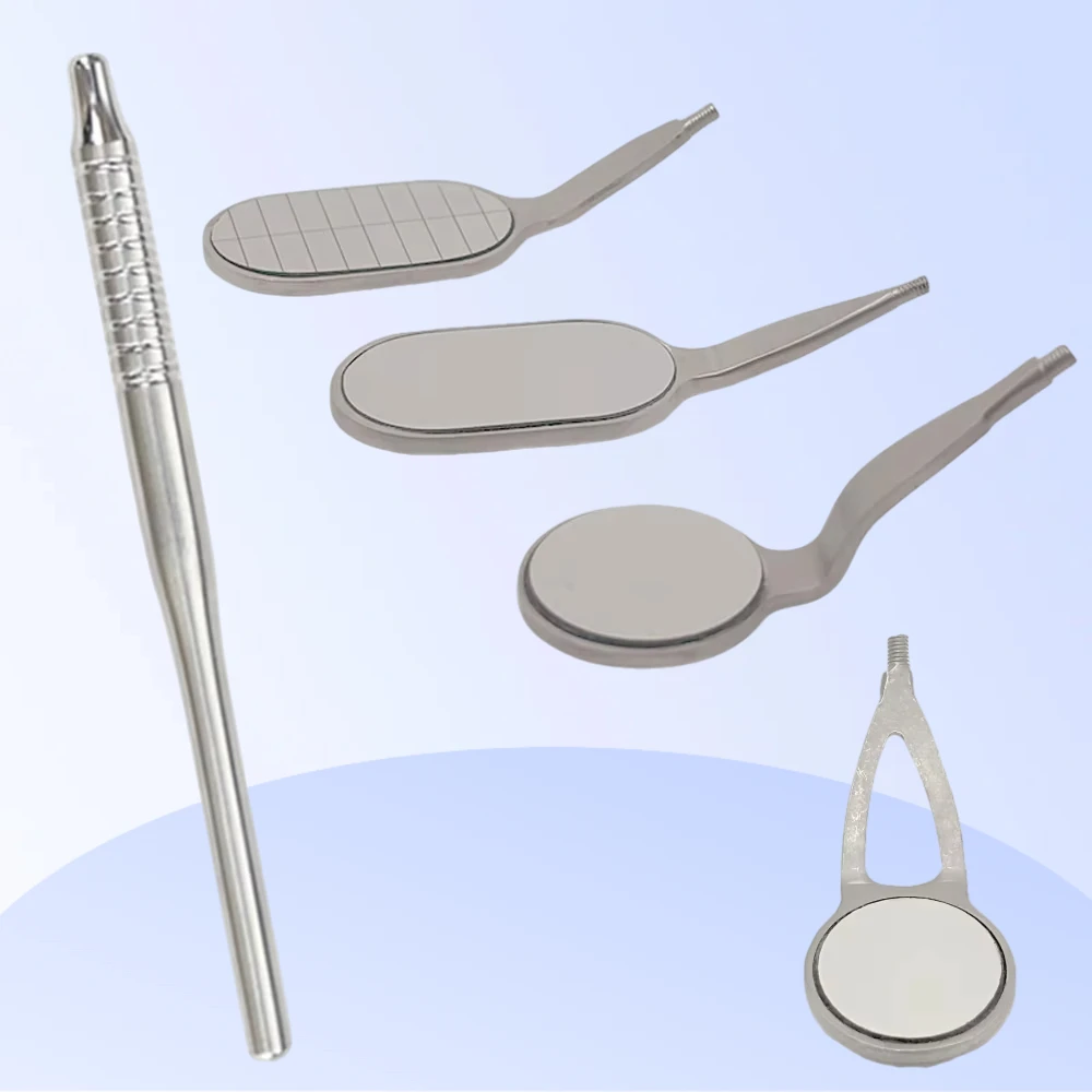 

Anti-Fog Rhodium High-Quality Dental Mouth Mirrors Reusable Long Shape Oral Reflectors Dental Tools for Dentists Supplies