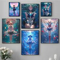 Classic Girl Comics S-sailormoonS Painting Calligraphy HD Canvas Waterproof Wall Decoration Interior Art For Home Office Bedroom