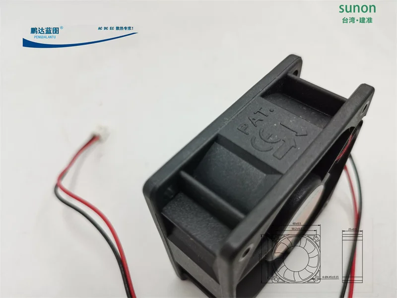 New Kd1206pts3 DC Brushless 12v0.8w Mute 6025 Computer Case 6cm Original Cooling Fan60*60*25MM