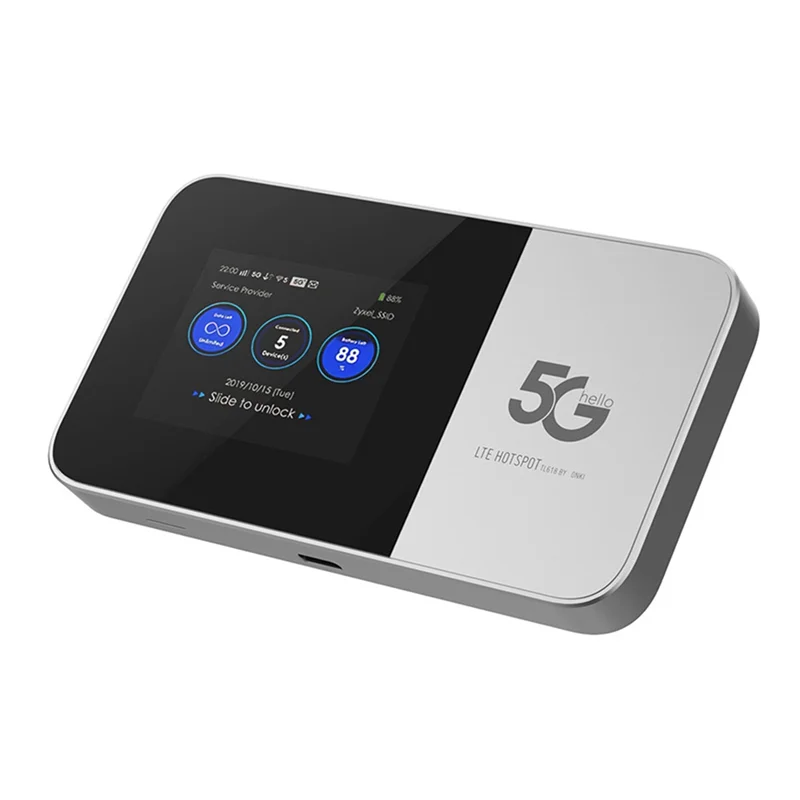 ABDE-M2B 5G Mifi Wireless Mini Portable Broadband Router Travel Wi-Fi Mobile Hotspot 5G Modem Sim Card Wifi Router 5Ghz Wifi6